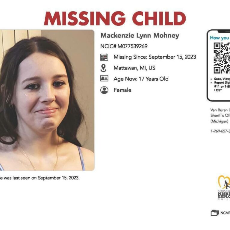 ATTENTION: Missing Child Mackenzie Lynn Mohney