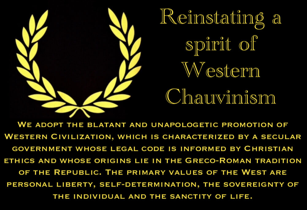 What is a “Western Chauvinist”?