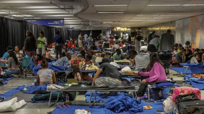 O'Hare Airport partly shut down to house illegals